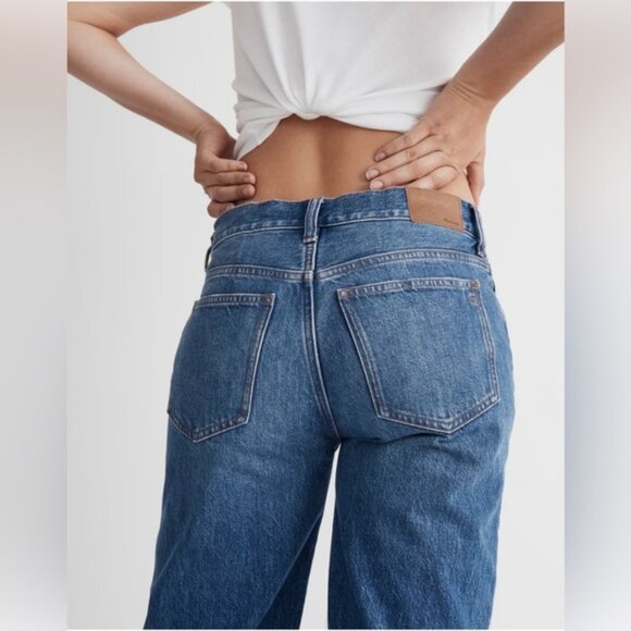 Madewell Low-Slung Straight Jeans Size 28 Palmina Wash - Picture 3 of 9